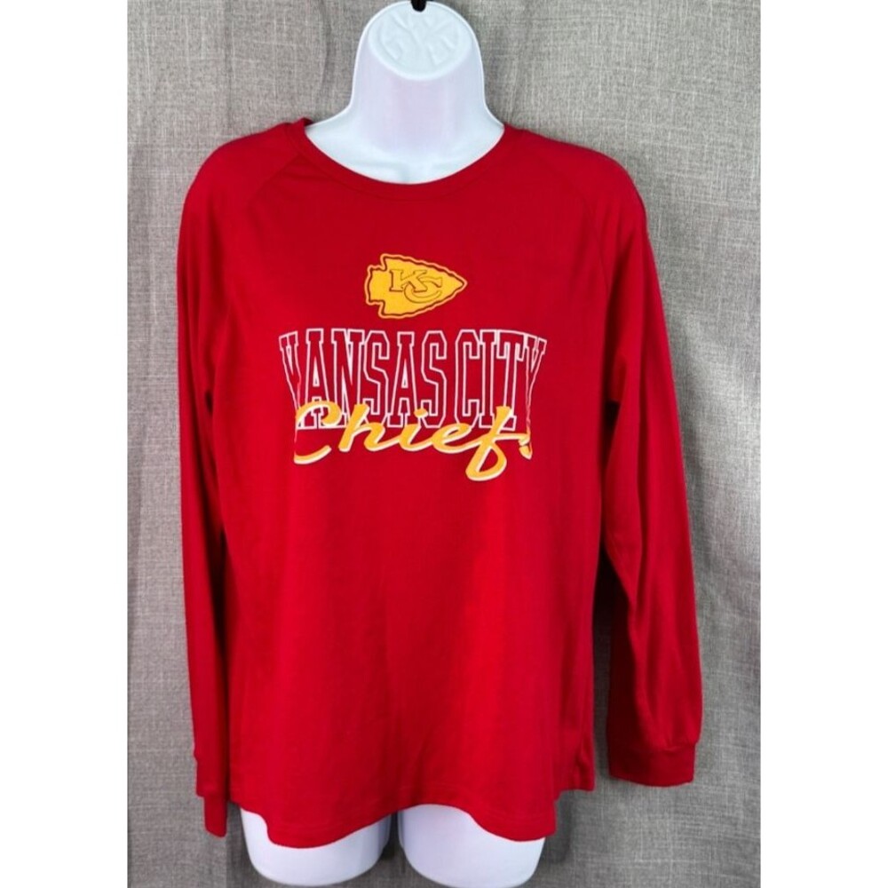 NFL Kansas City Chiefs Licensed Long Sleeve Tee Women's Size S